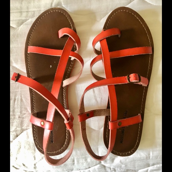 Reddish Orange Mossimo Supply Co Sandals - Picture 1 of 3